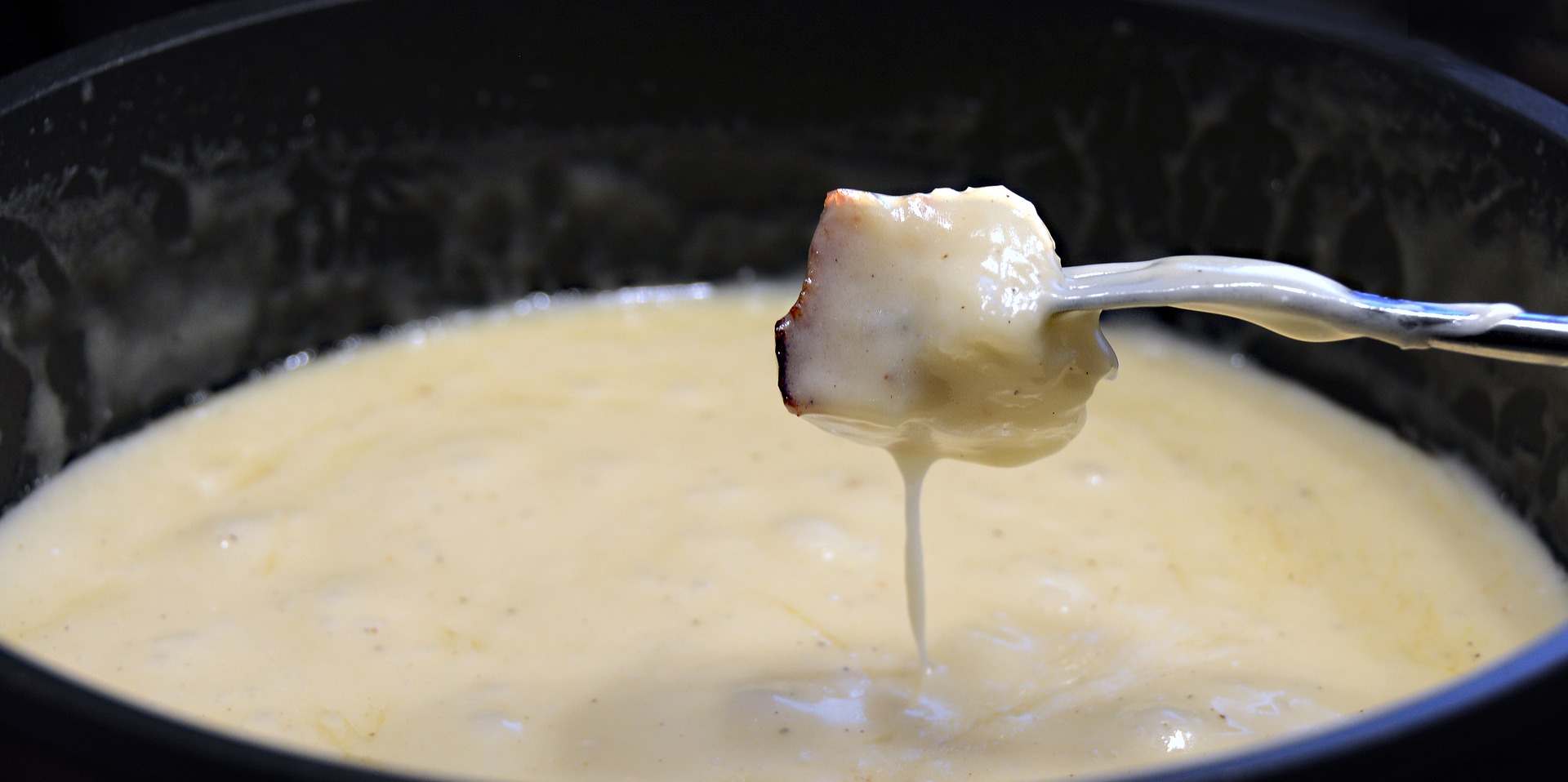 fondue with one bread
