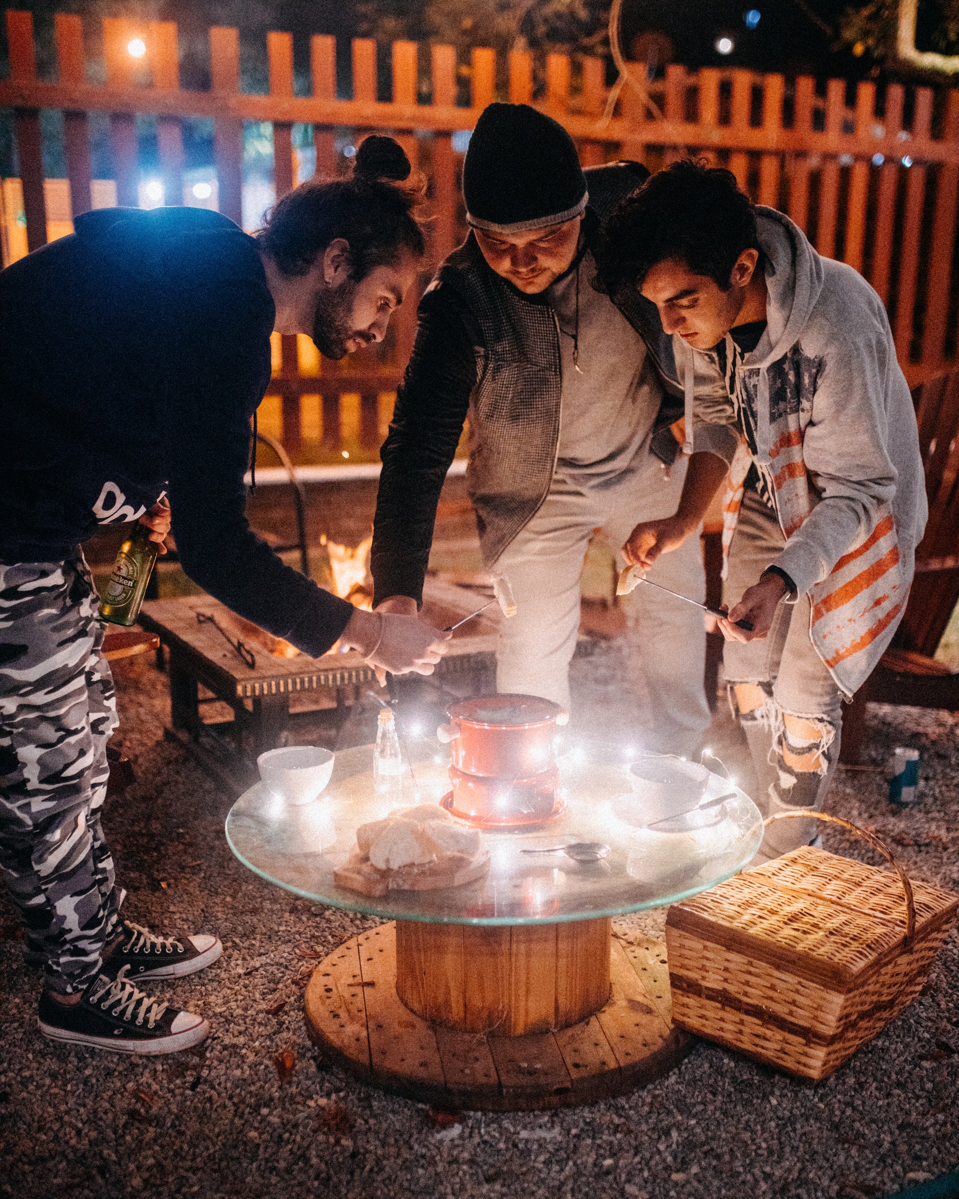 fondue with friends